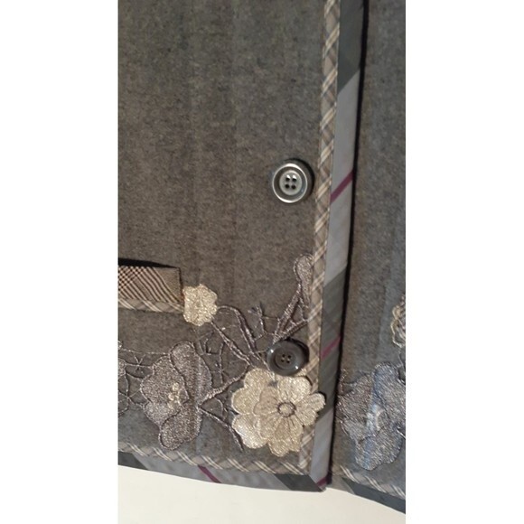 Koos van den akker jacket blazer 18 1x black reversible coat vintage lagenlook - Picture 4 of 8